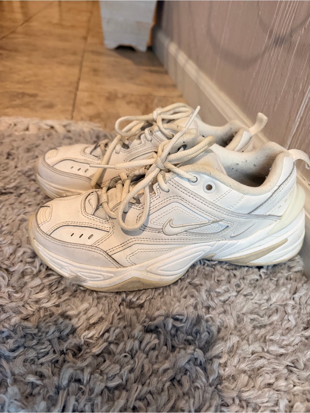 Nike Women's White/Off-White Chunky Sneakers